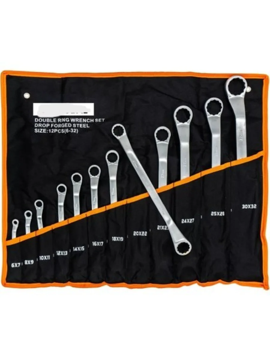 Yıldız İki Ağız Anahtar Takımı 12 Parça 6–32 mm Bez Çantalı – Profesyonel Set