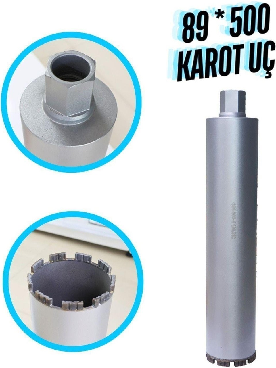 89×500 Karot Uç – Profesyonel Beton Delme Ucu